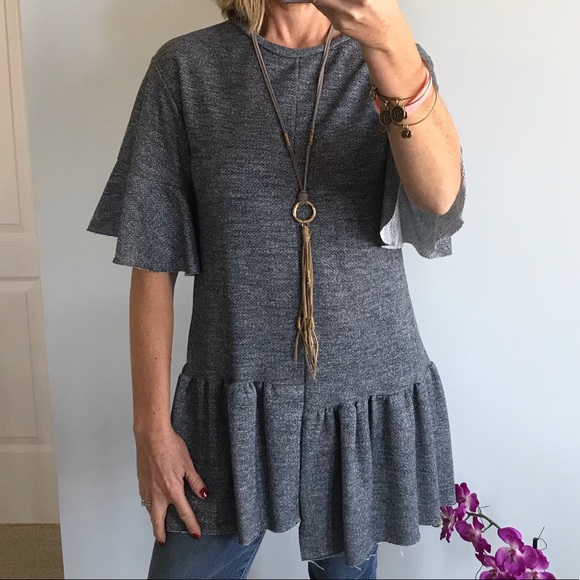 Short Sleeve, Sweatshirt Tunic - Picture 2 of 5
